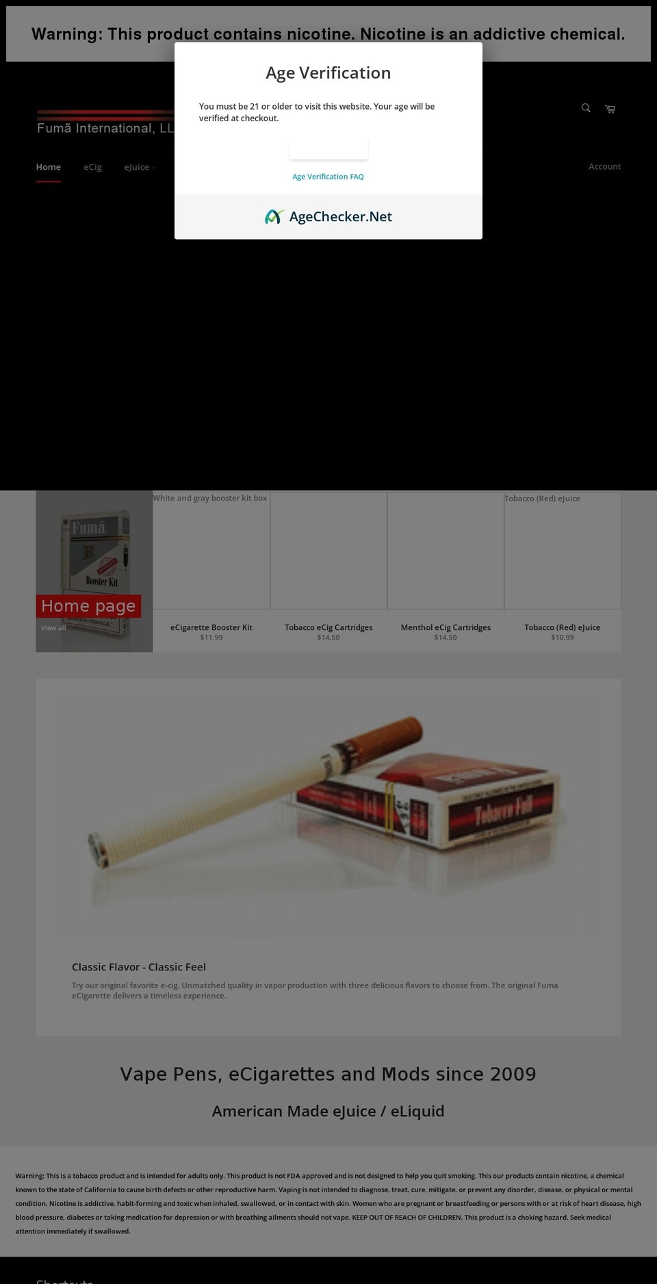 myfuma.com shopify website screenshot