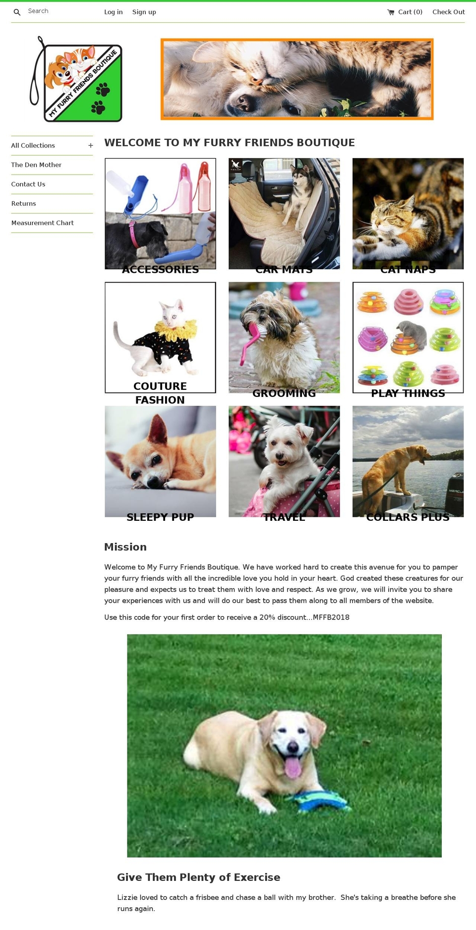 myfurryfriendsboutique.com — Shopify storefront screenshot