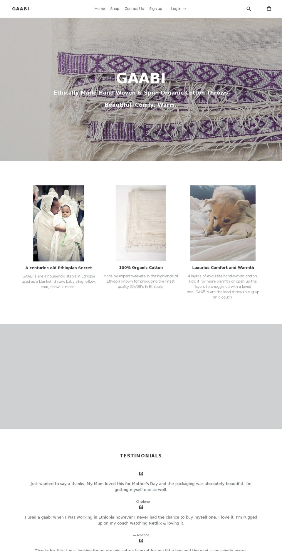 mygaabi.com — Shopify storefront screenshot