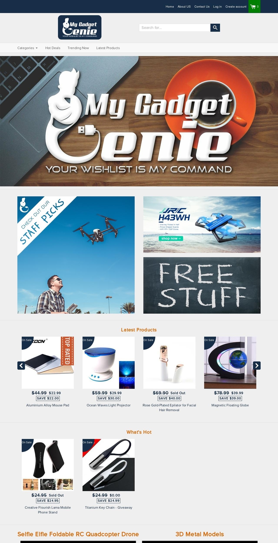 mygadgetgenie.com — Shopify storefront screenshot