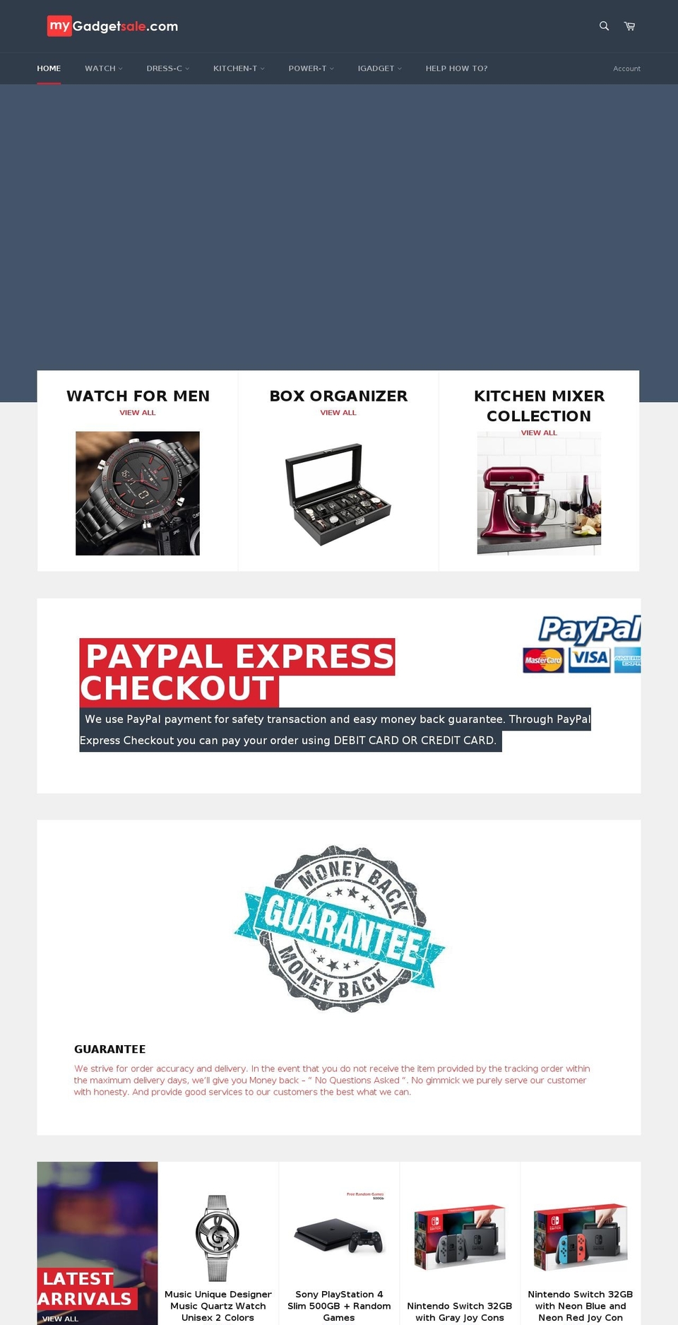 mygadgetsale.com — Shopify storefront screenshot