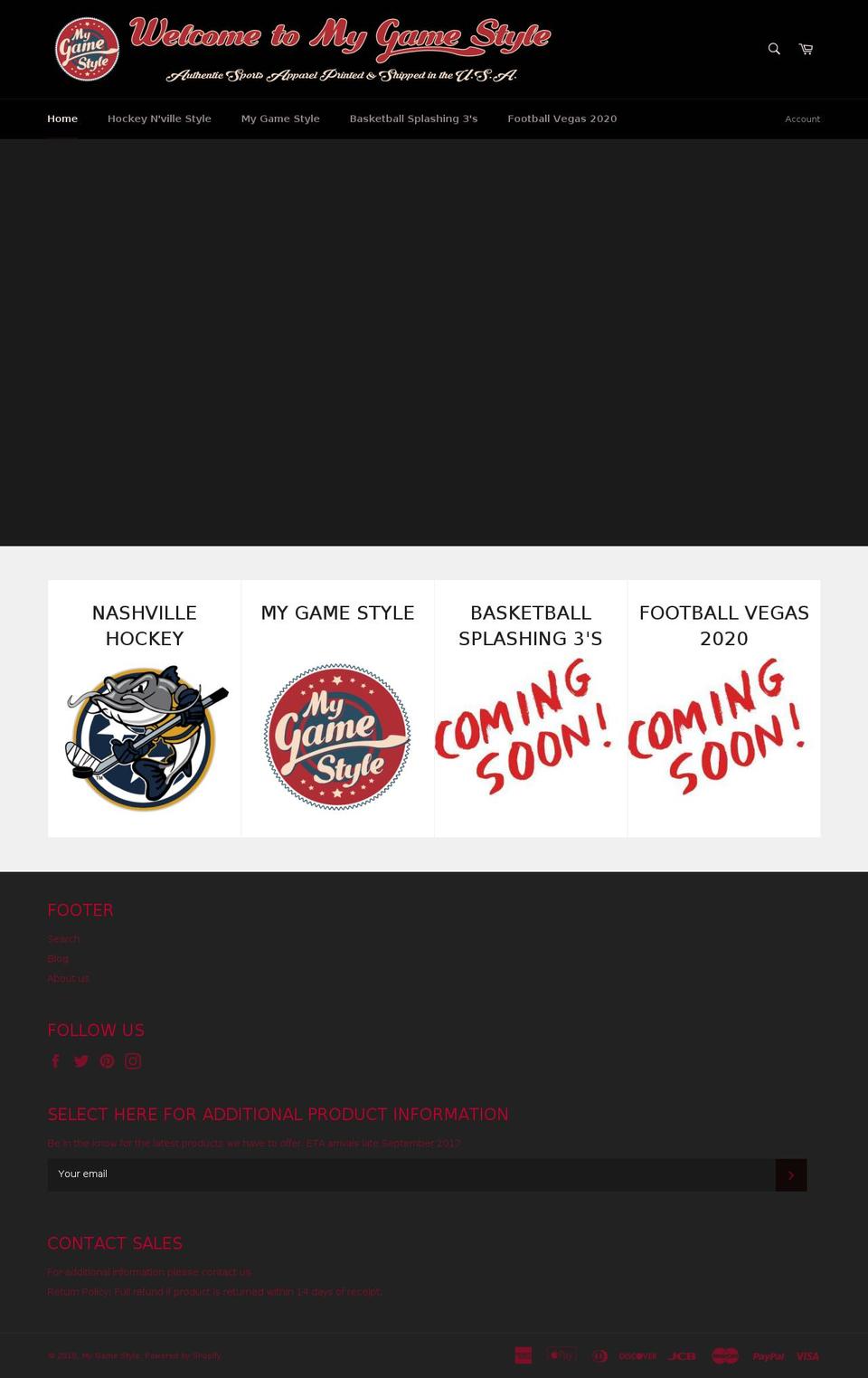 mygamestyle.com — Shopify storefront screenshot