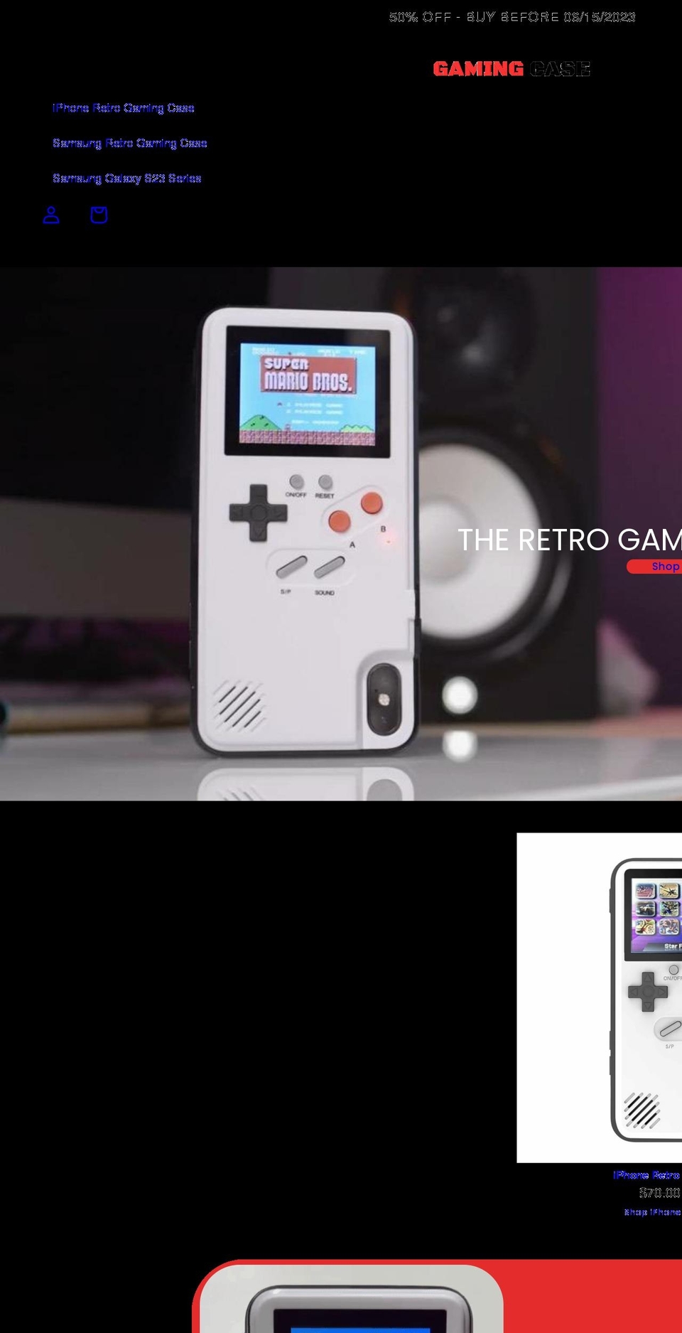 mygamingcase.com shopify website screenshot