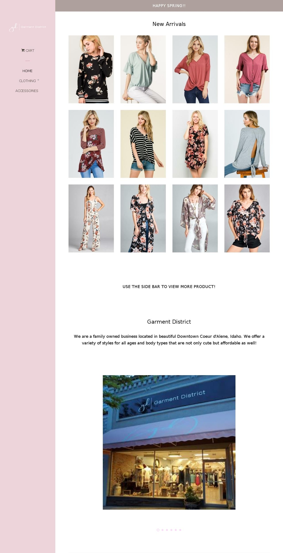 mygarmentdistrict.com — Shopify storefront screenshot