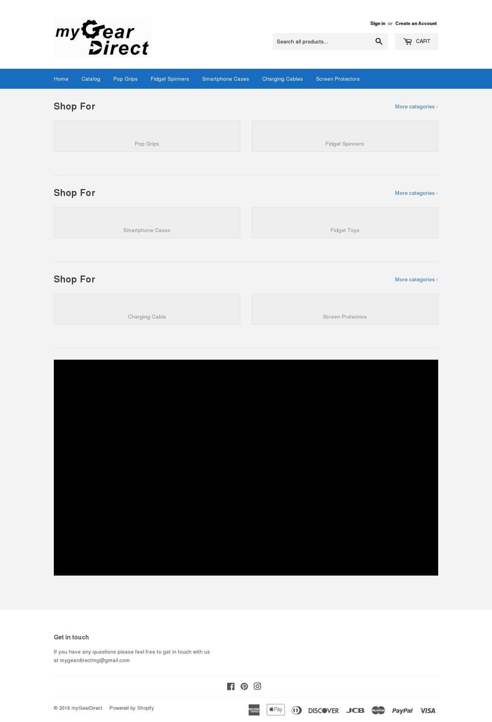 mygeardirect.com — Shopify storefront screenshot