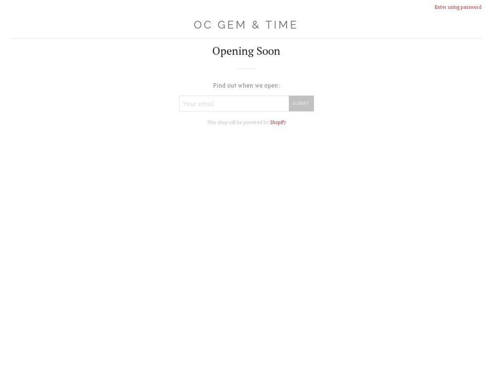mygemandtimes.com — Shopify storefront screenshot
