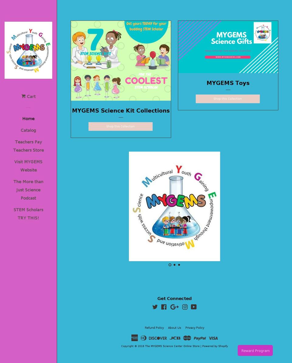 mygems4kids.com — Shopify storefront screenshot