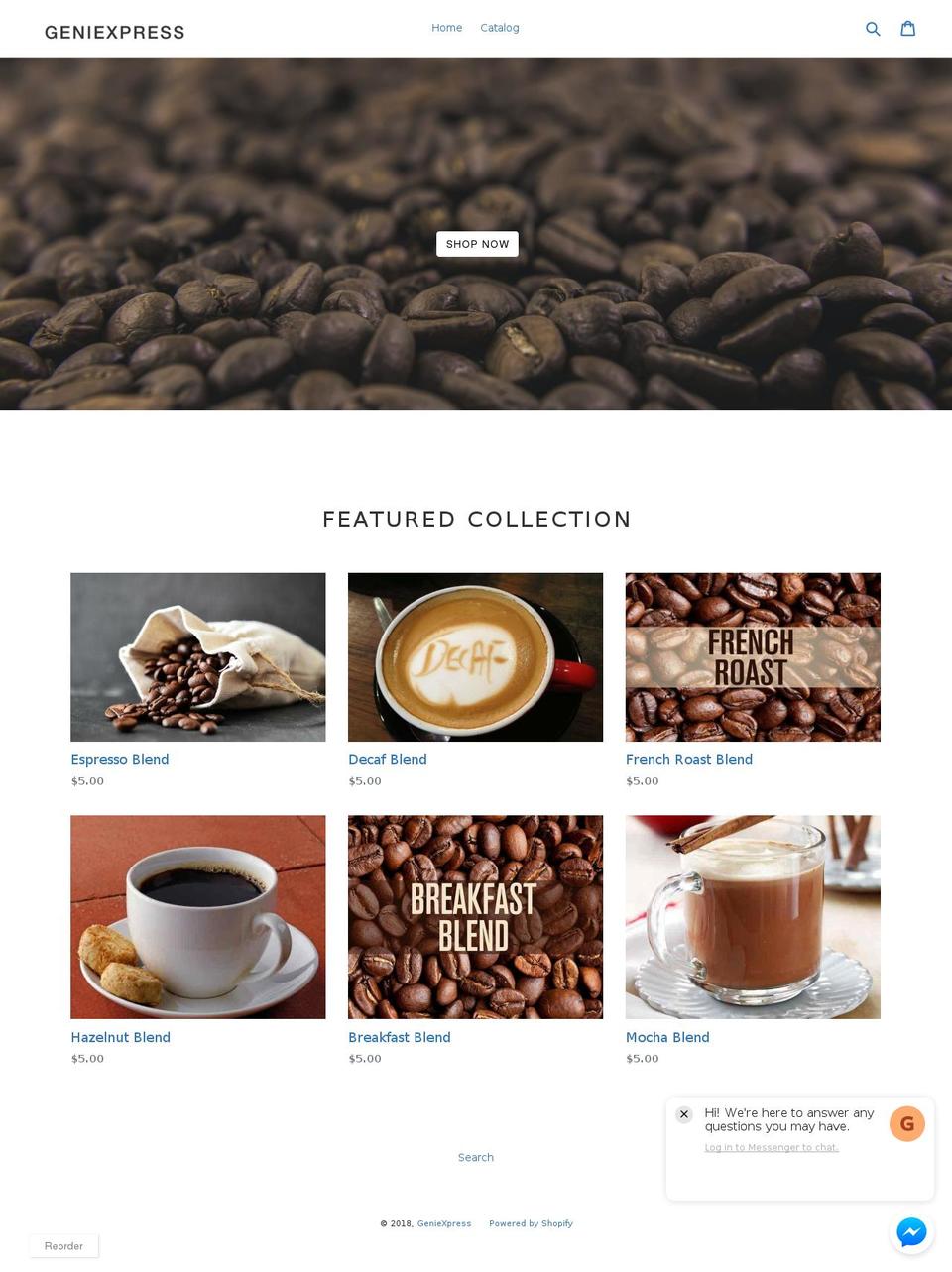 www-newnick Shopify theme site example mygeniexpress.com