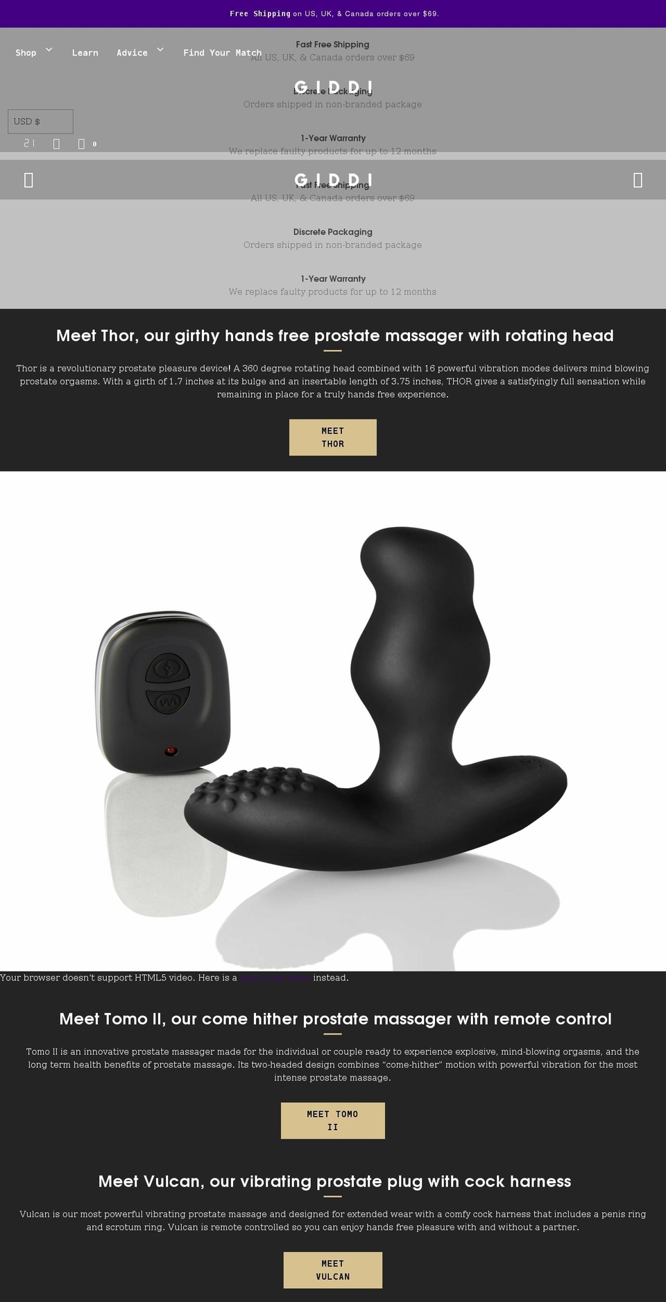 mygiddi.co.uk shopify website screenshot