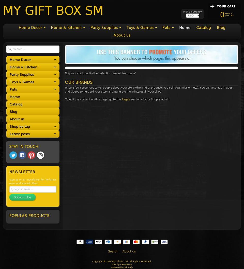 mygiftbox.gifts shopify website screenshot