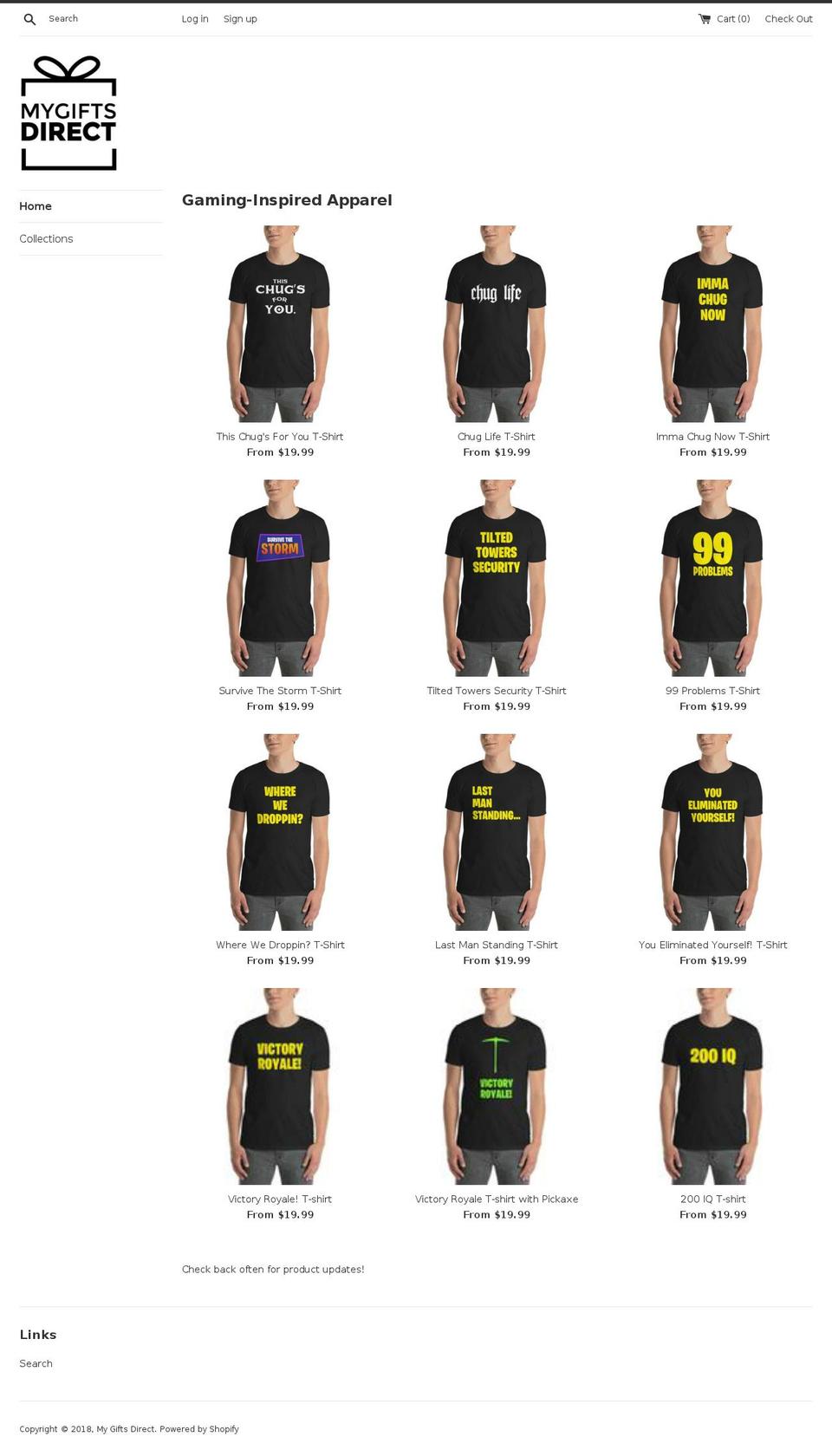 mygiftsdirect.com — Shopify storefront screenshot