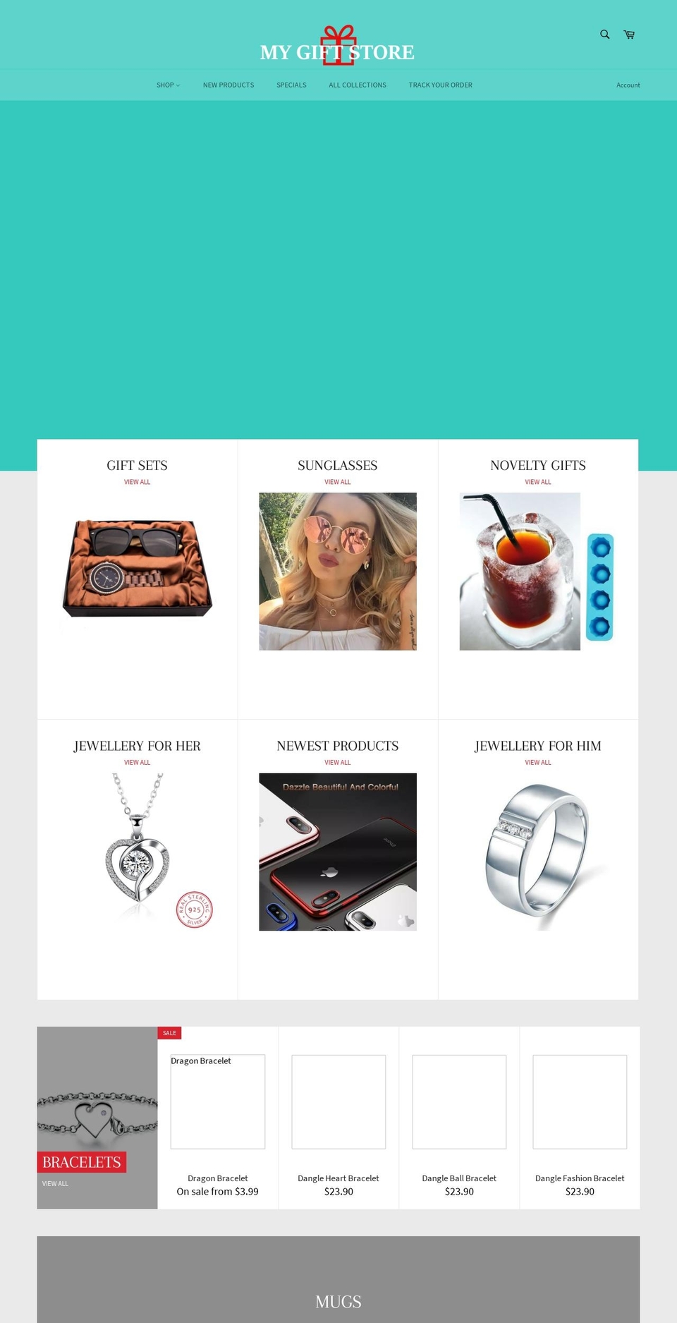 mygiftstore.com.au shopify website screenshot