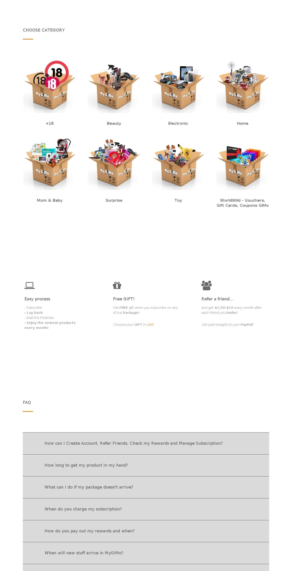 mygimo.com — Shopify storefront screenshot