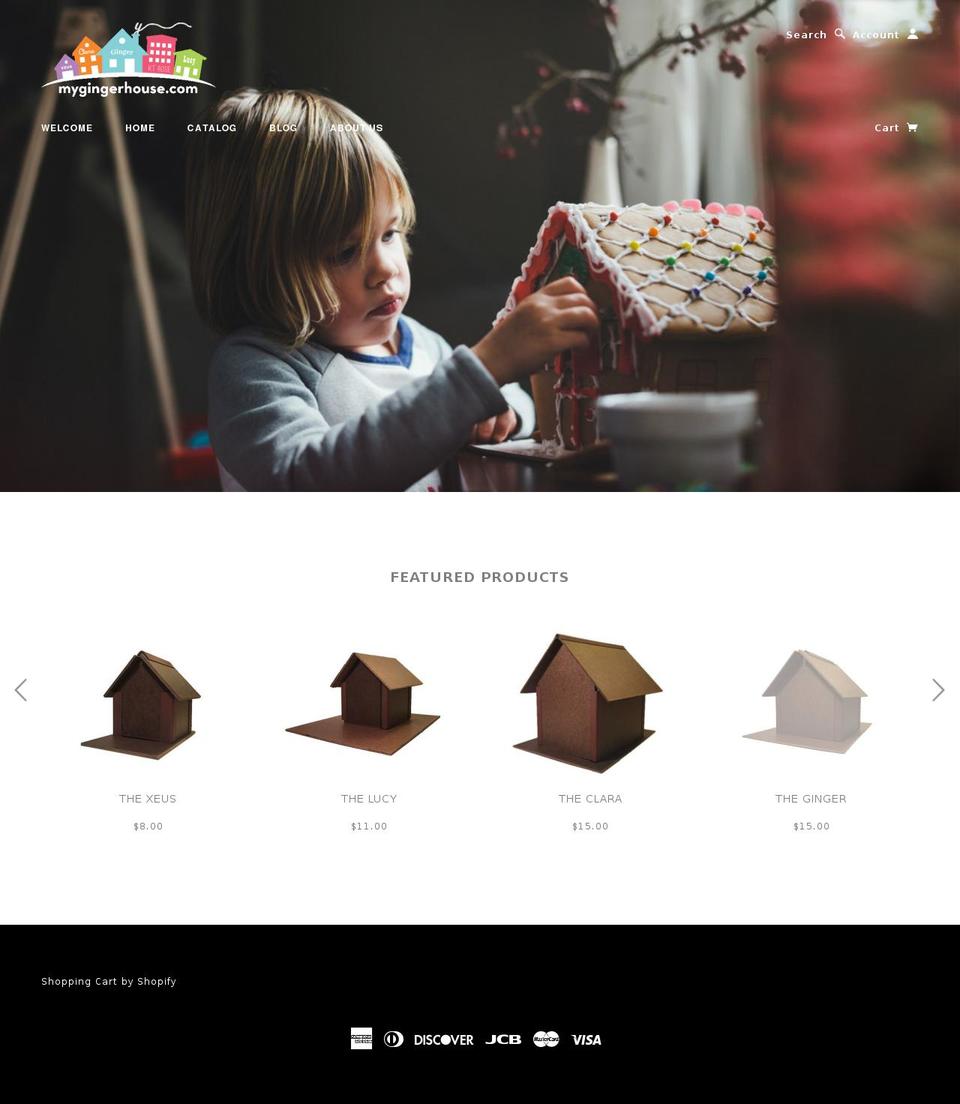 mygingerhouse.com shopify website screenshot