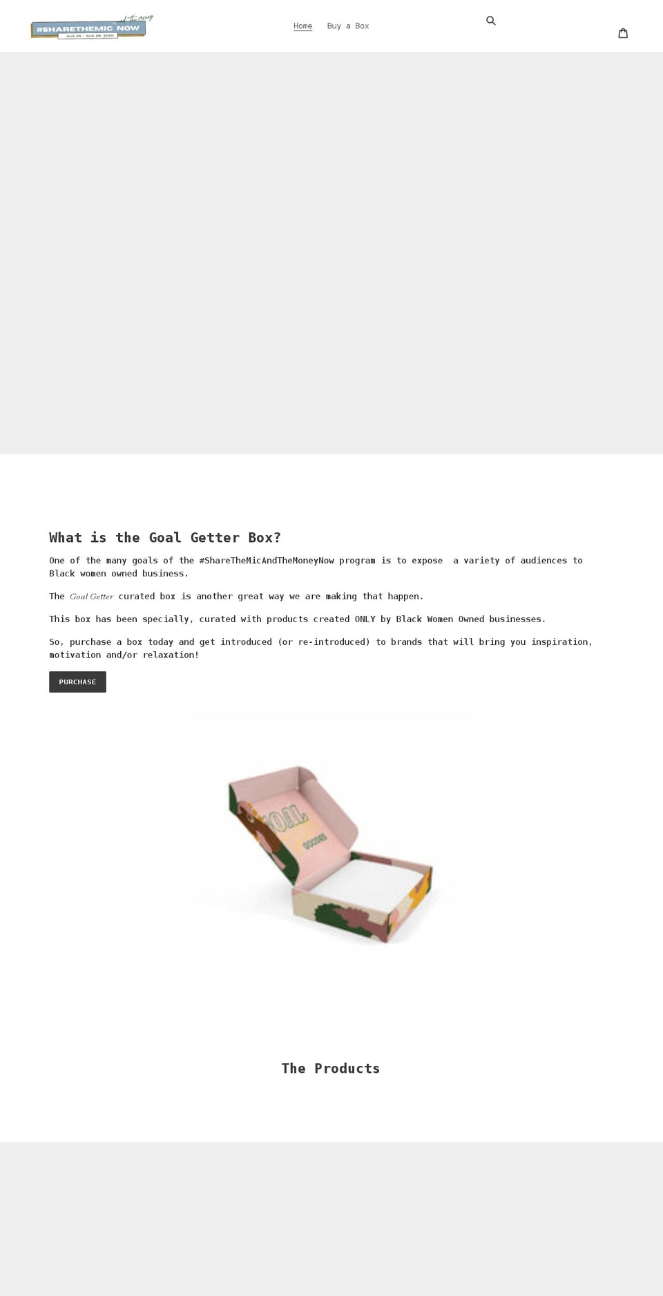 mygoalgetterbox.com shopify website screenshot