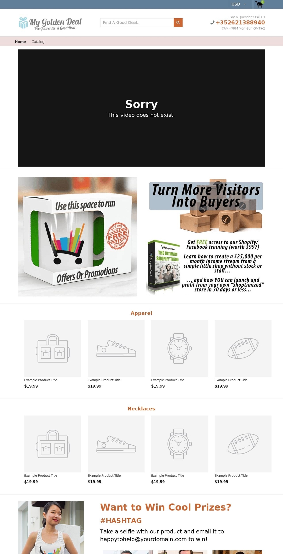 mygoldendeal.com — Shopify storefront screenshot