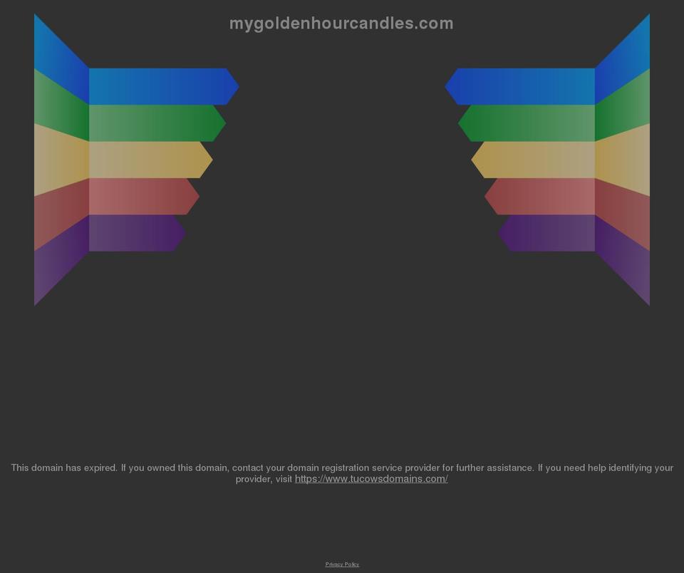 mygoldenhourcandles.com shopify website screenshot