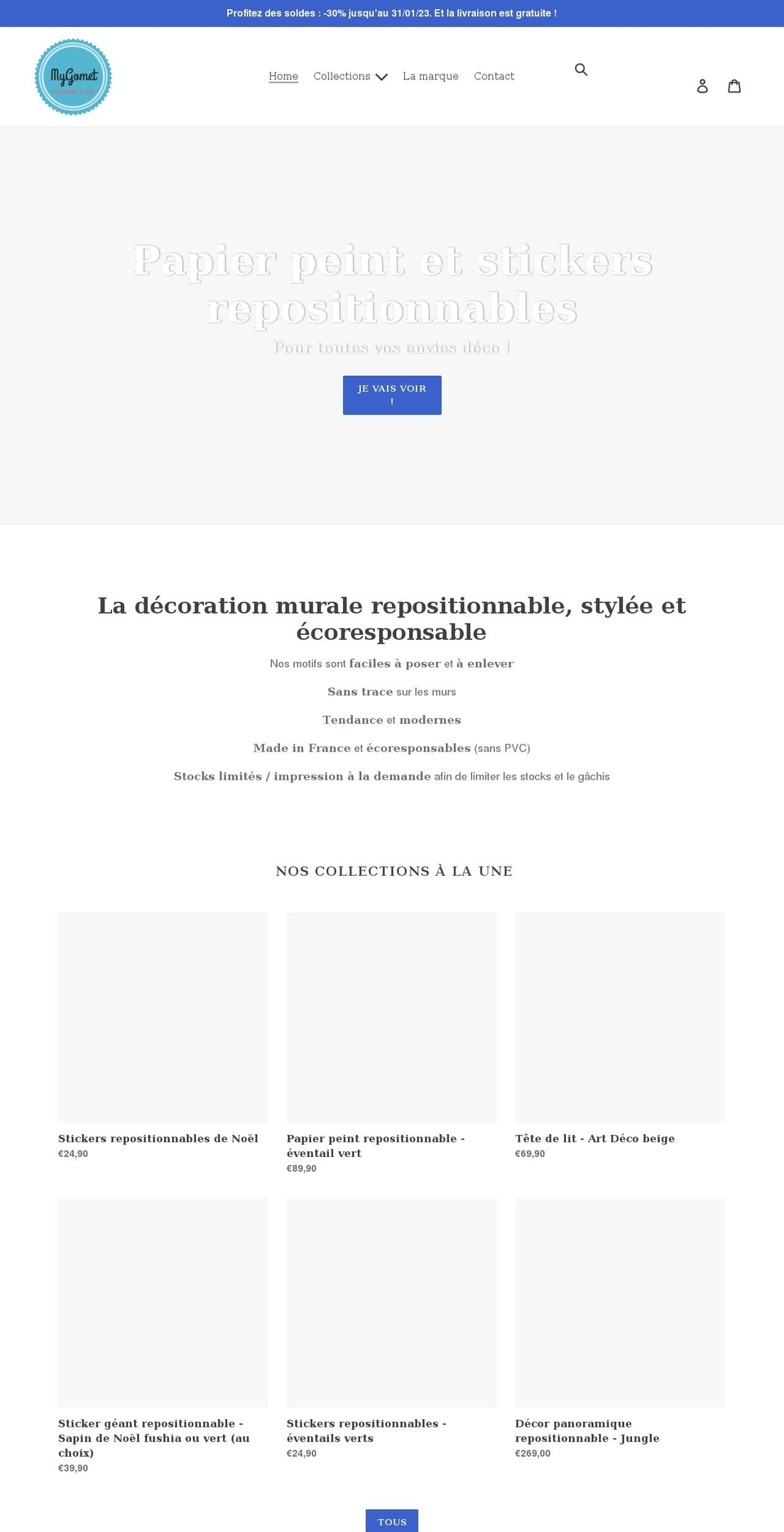 mygomet.com shopify website screenshot