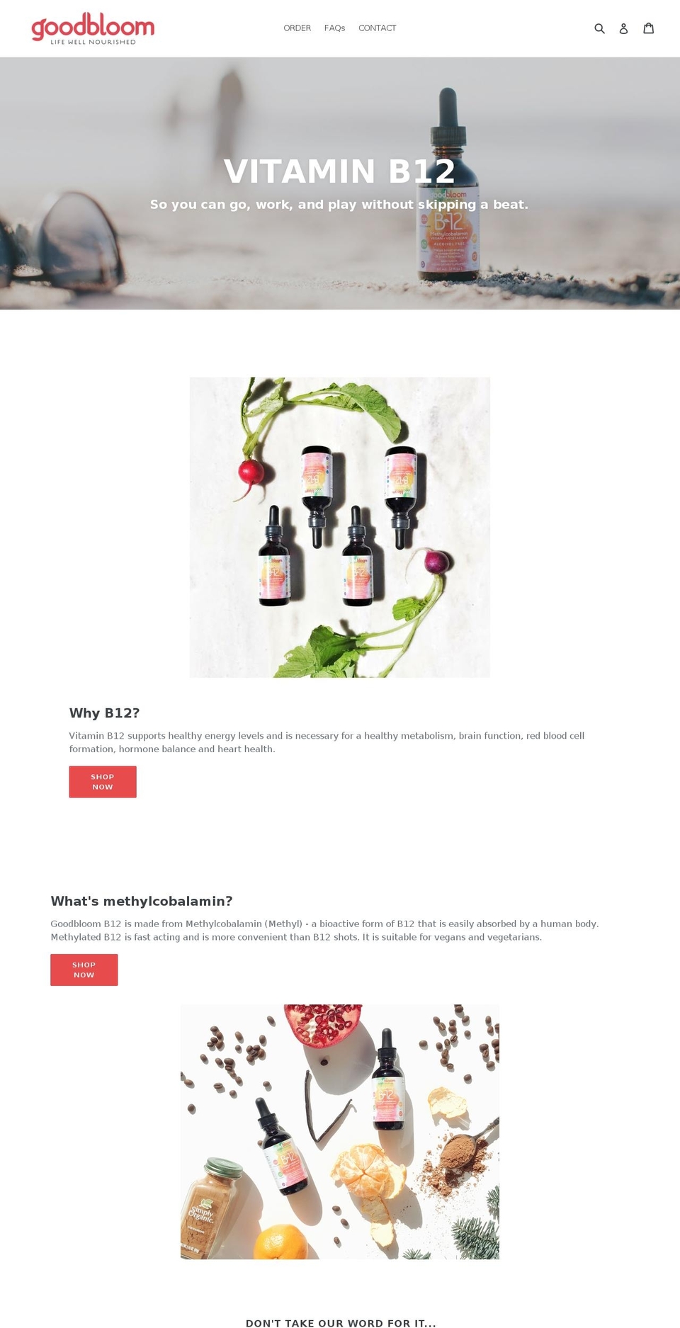 mygoodbloom.com — Shopify storefront screenshot