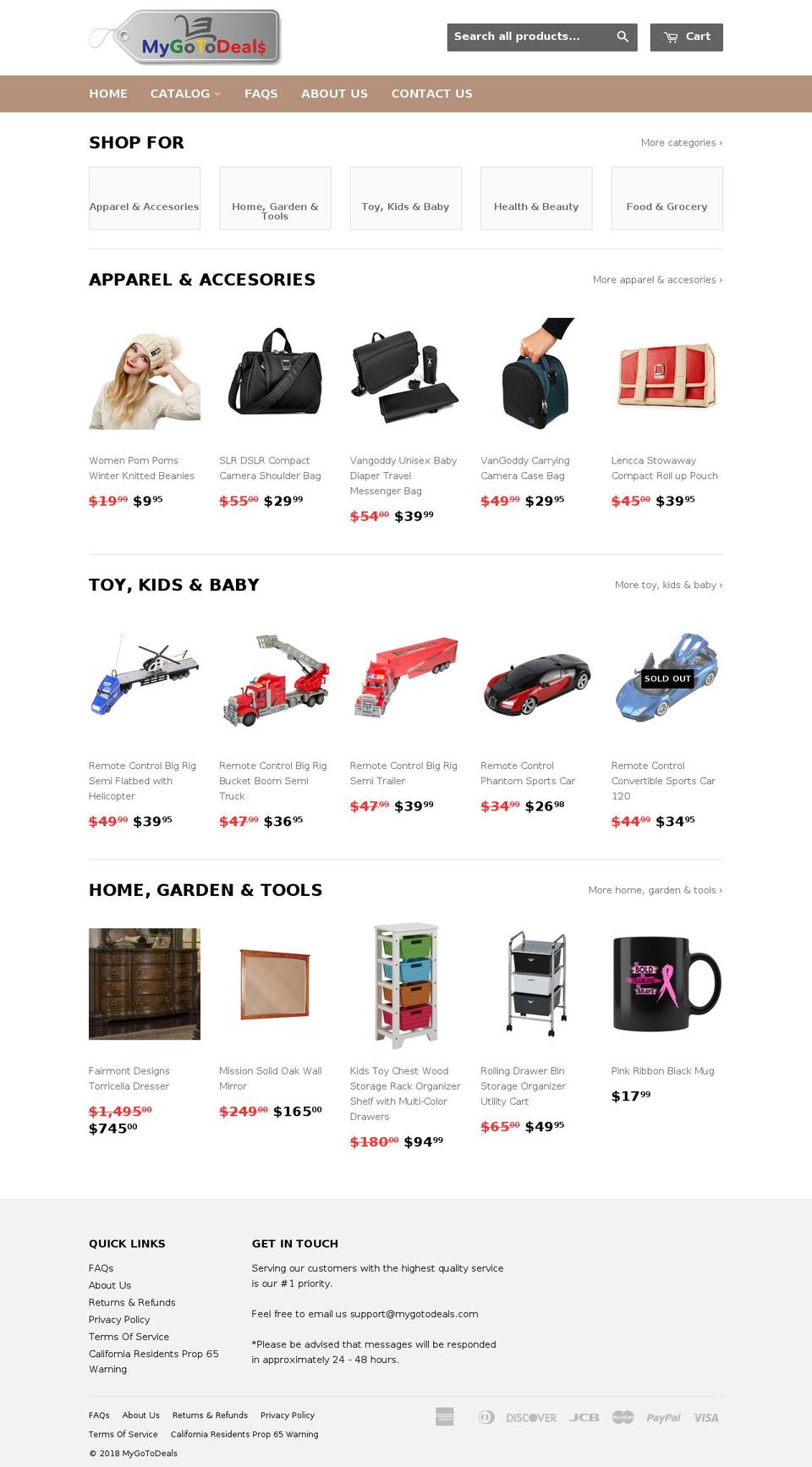 1-8-themex Shopify theme site example mygotodeals.com