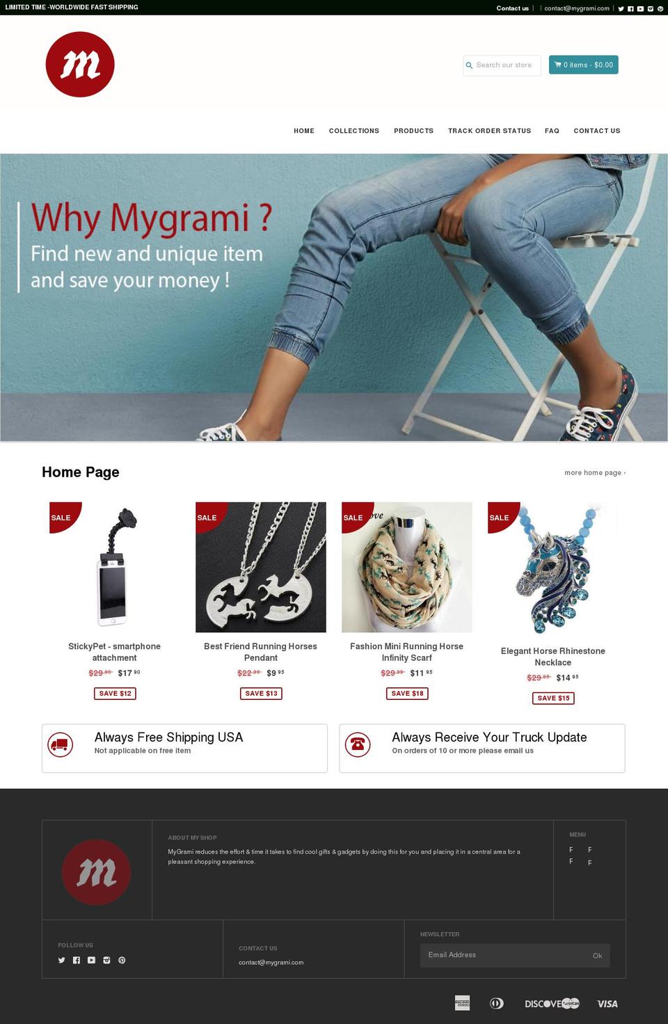 purchase-your-own-copy-support-develiper Shopify theme site example mygrami.com