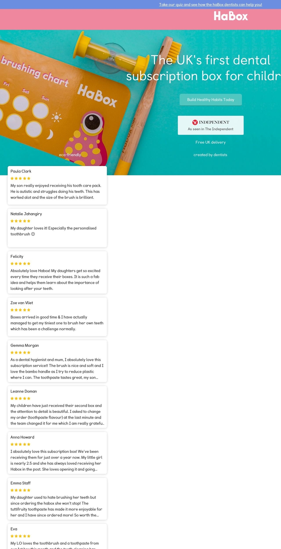 myhabox.co.uk shopify website screenshot
