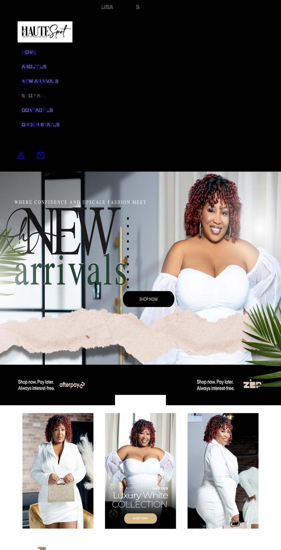myhautespot.com shopify website screenshot