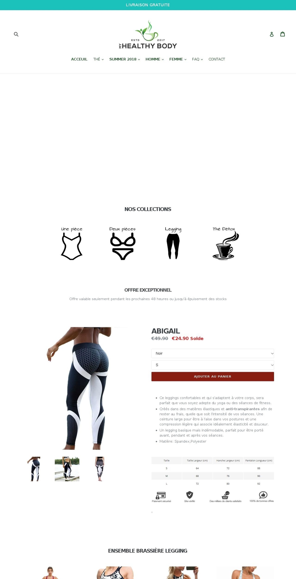 myhbody.com — Shopify storefront screenshot