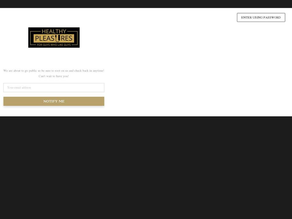 myhealthypleasures.com shopify website screenshot