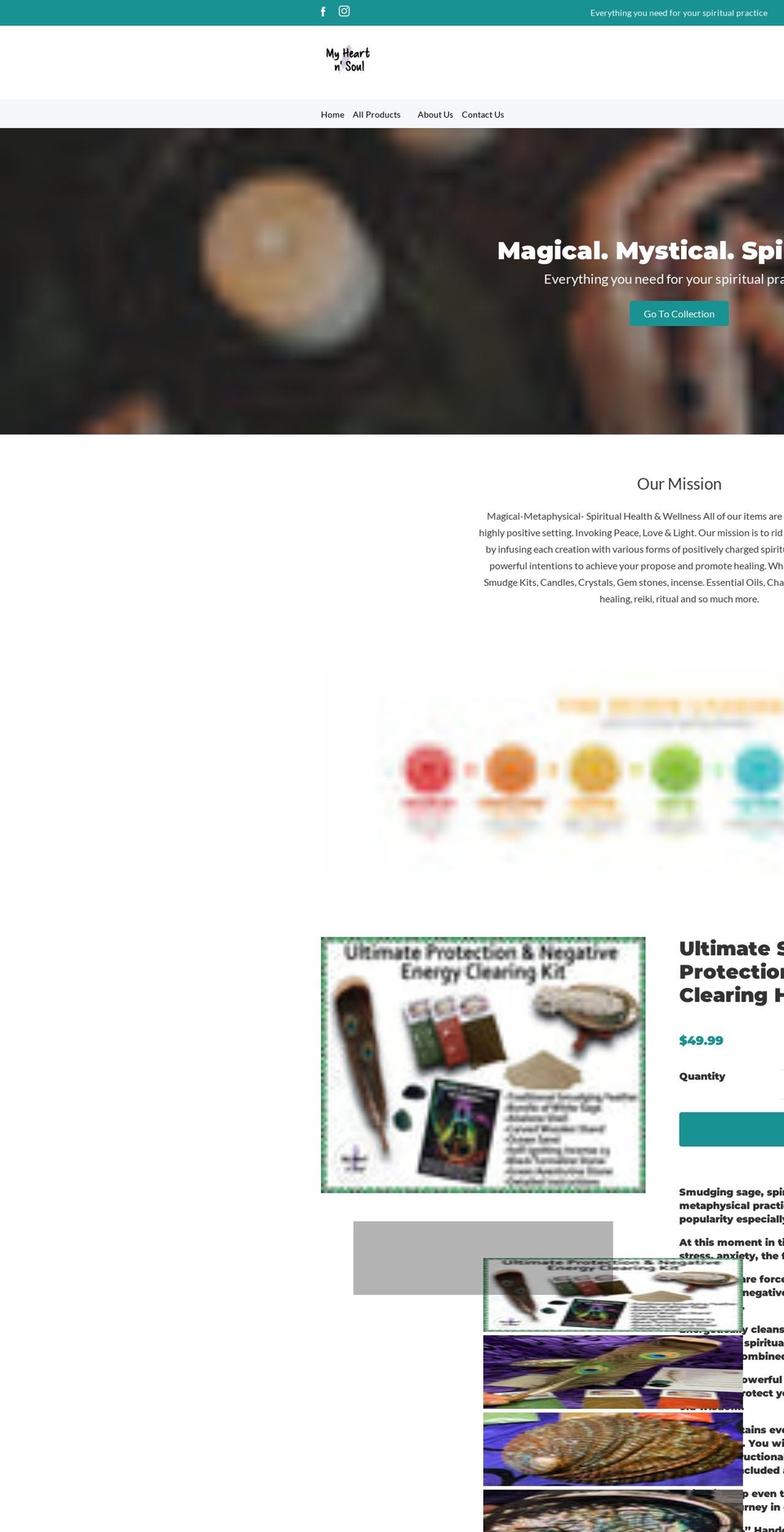 EcomSolid Shopify theme site example myheartnsoul.com