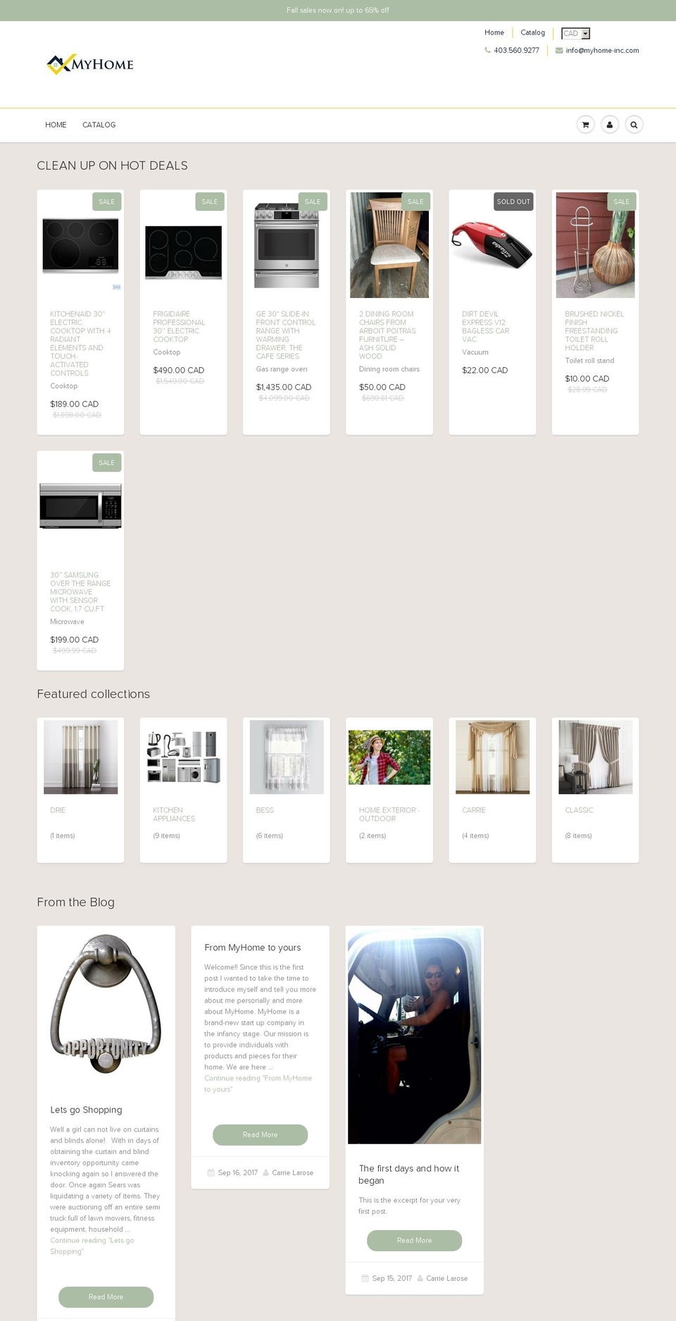 myhome-inc.com — Shopify storefront screenshot