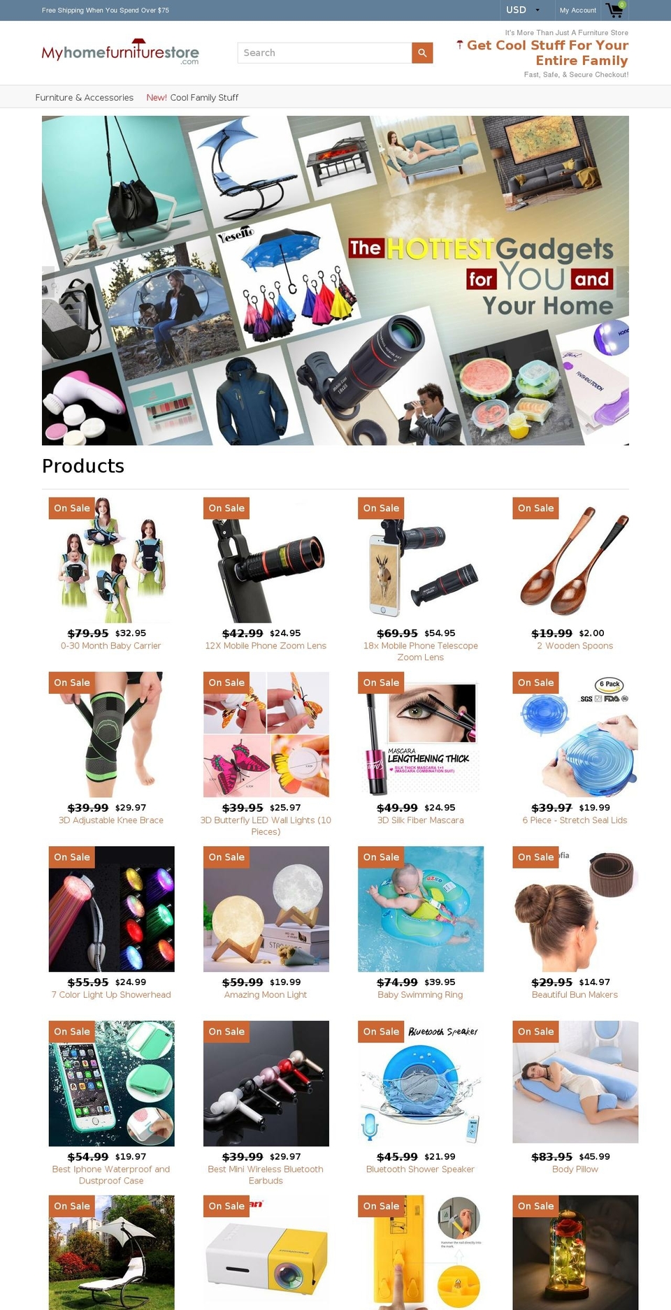 myhomefurniturestore.com — Shopify storefront screenshot