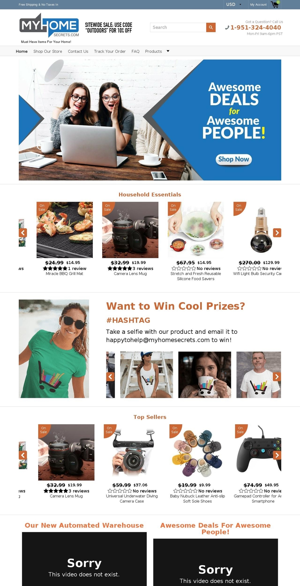 myhomesecrets.com shopify website screenshot