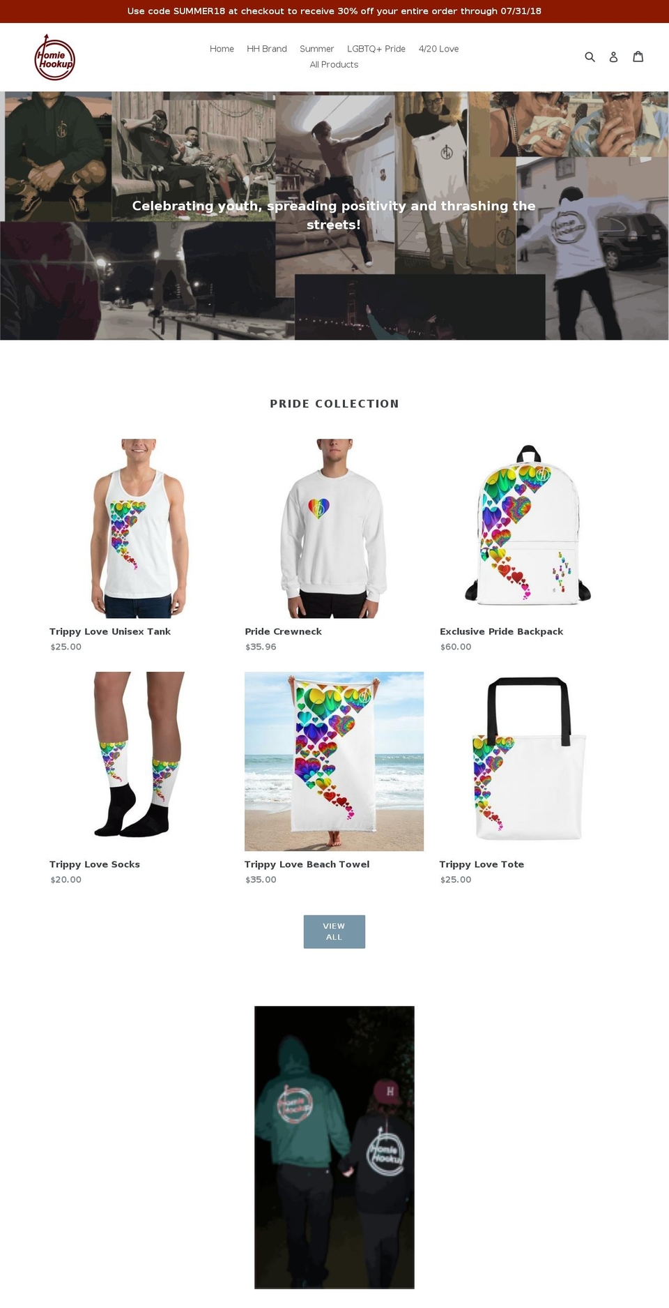 myhomiehookup.com shopify website screenshot