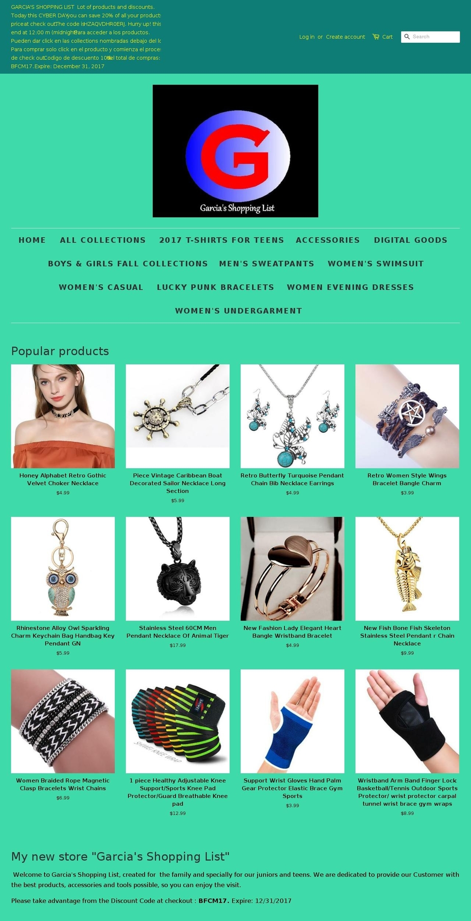 myhotgarciashop.com — Shopify storefront screenshot