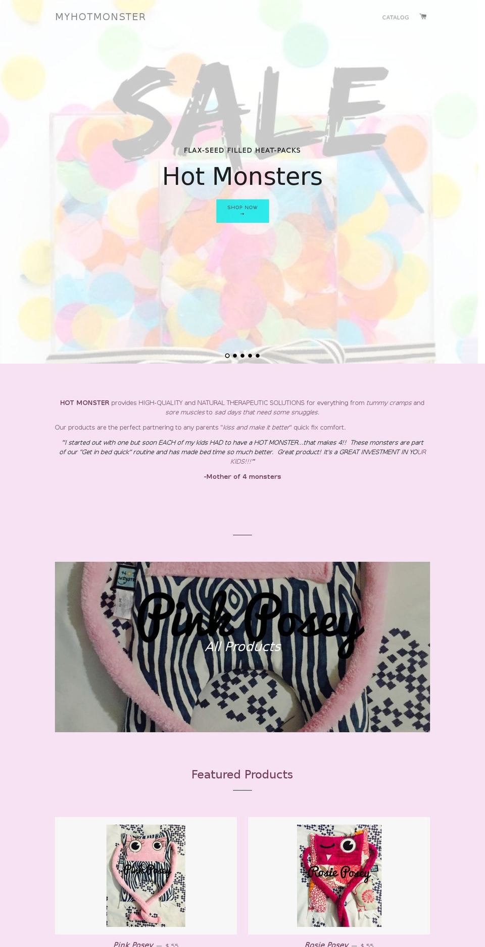 myhotmonster.com shopify website screenshot