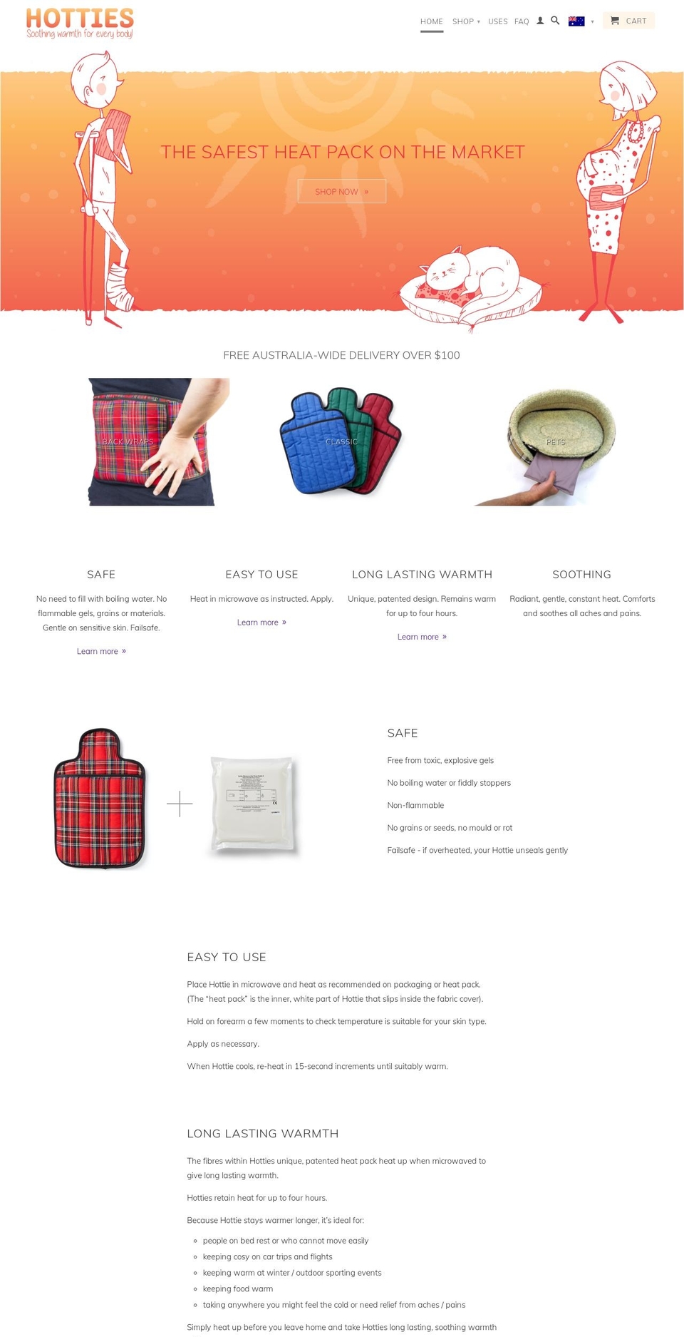 myhotties.com.au shopify website screenshot