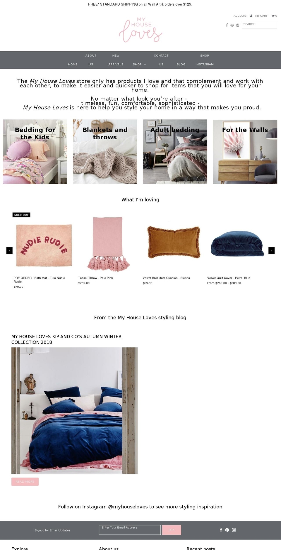 myhouseloves.com — Shopify storefront screenshot