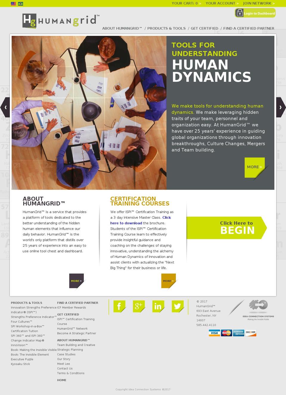 myhumangrid.us shopify website screenshot