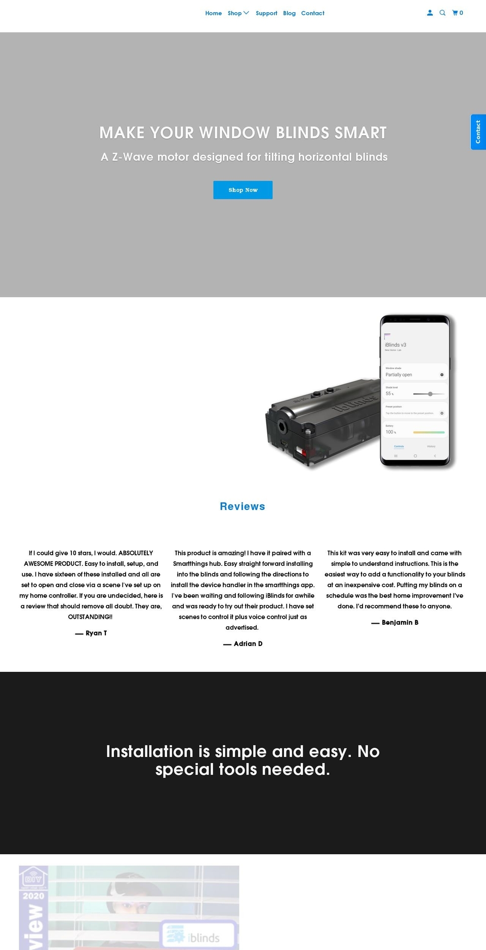 myiblinds.com shopify website screenshot