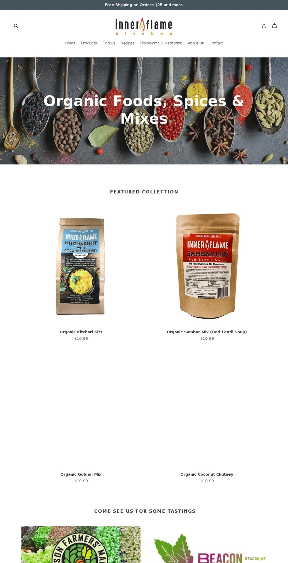 myinnerflame.com shopify website screenshot