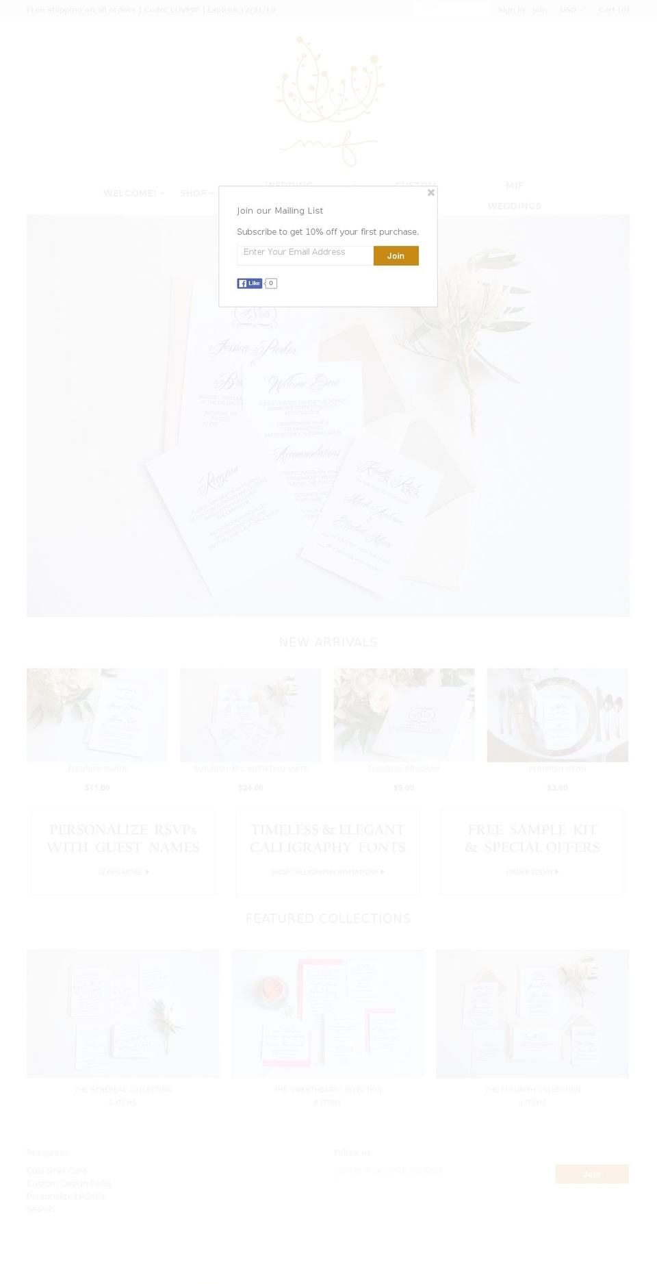 myinnerfloristweddings.com shopify website screenshot