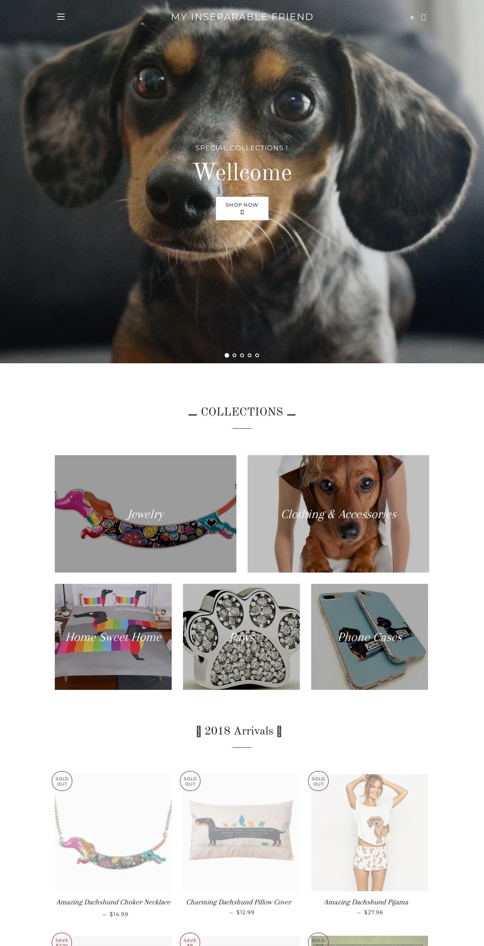 myinseparablefriend.com shopify website screenshot