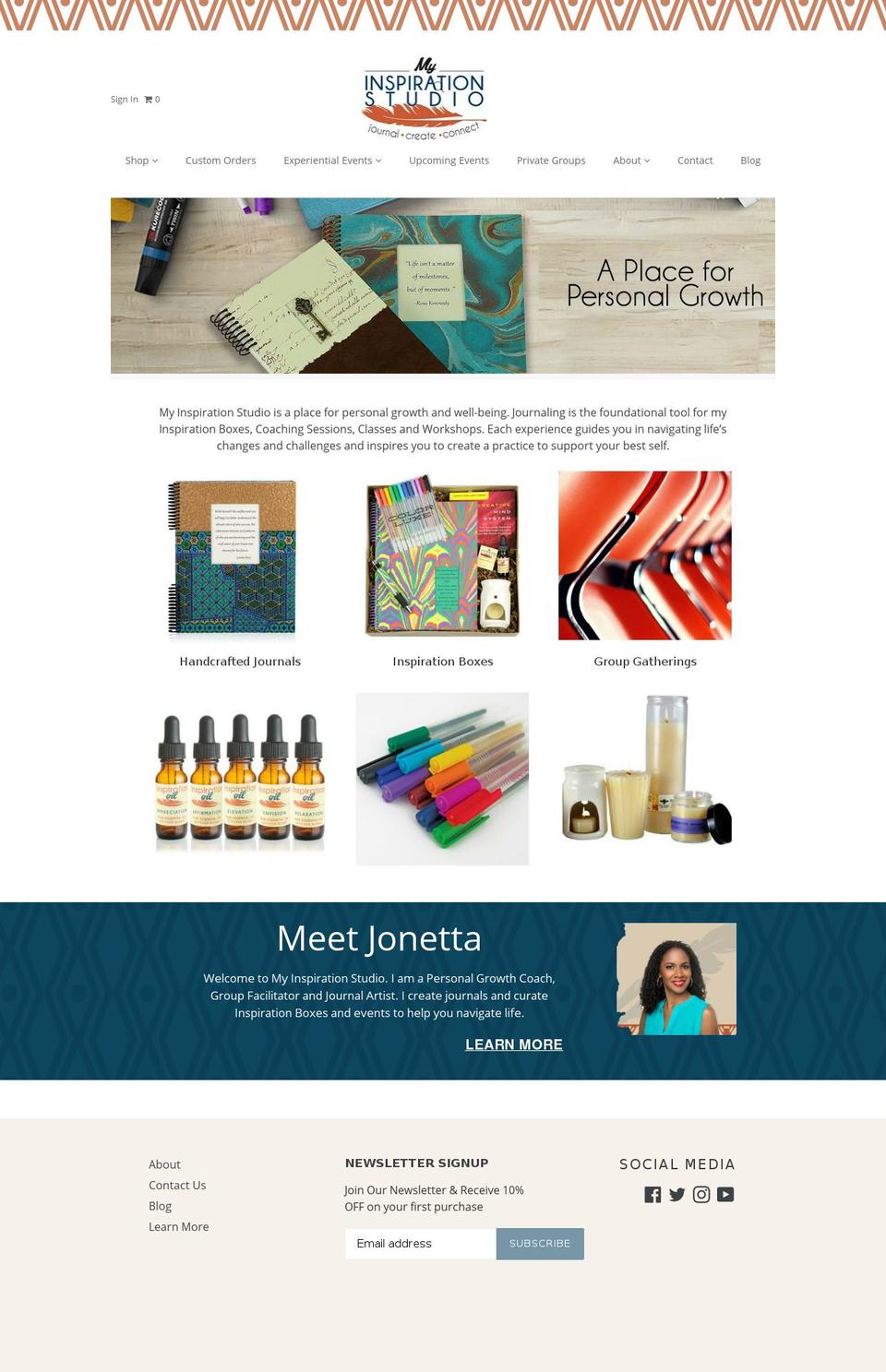 myinspirationstudio.com shopify website screenshot