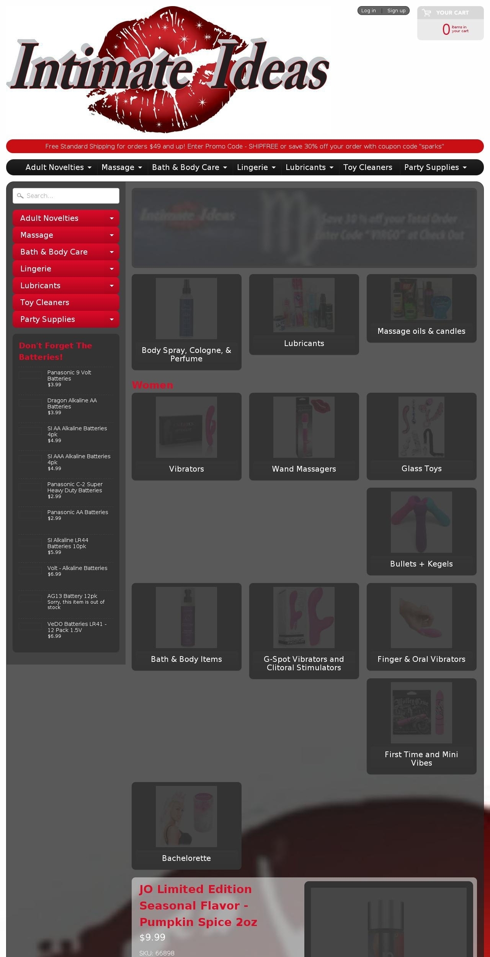 myintimateideas.com — Shopify storefront screenshot