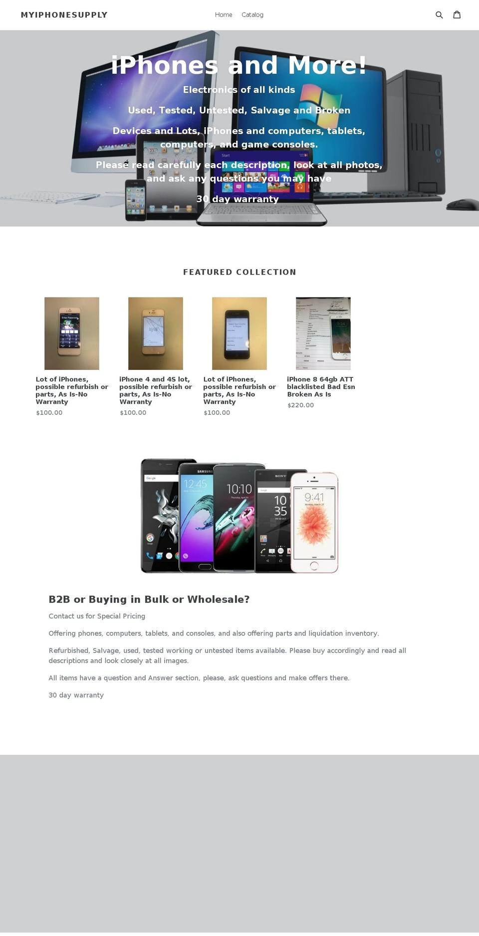 myiphonesupply.com — Shopify storefront screenshot