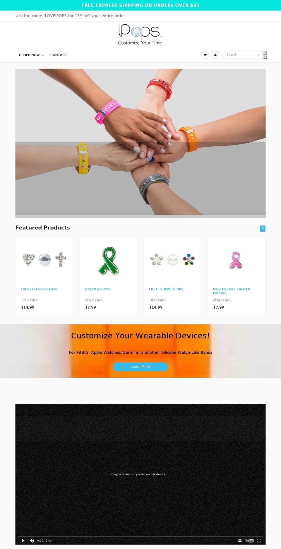 myipops.com shopify website screenshot