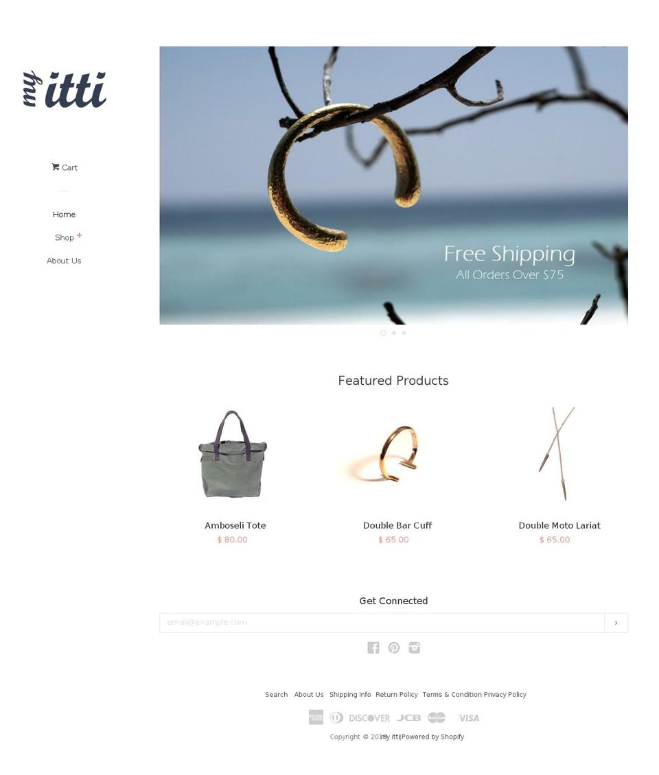 myitti.com — Shopify storefront screenshot