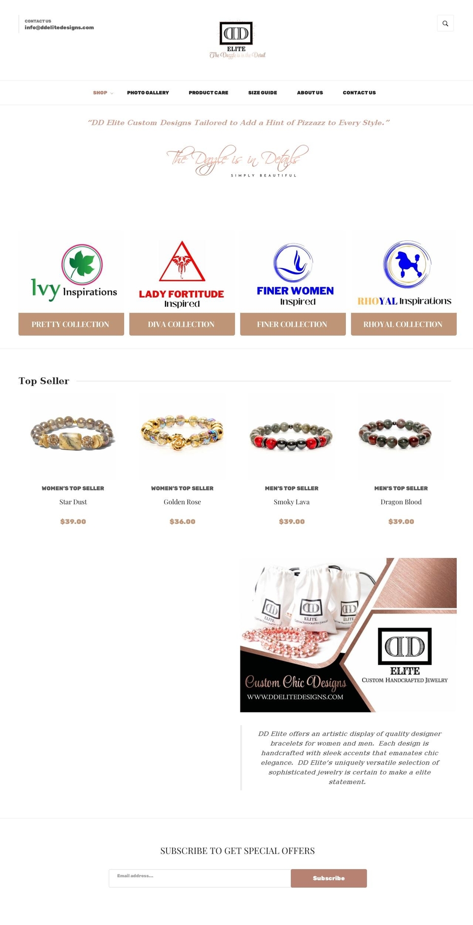 myivyinspirations.com — Shopify storefront screenshot