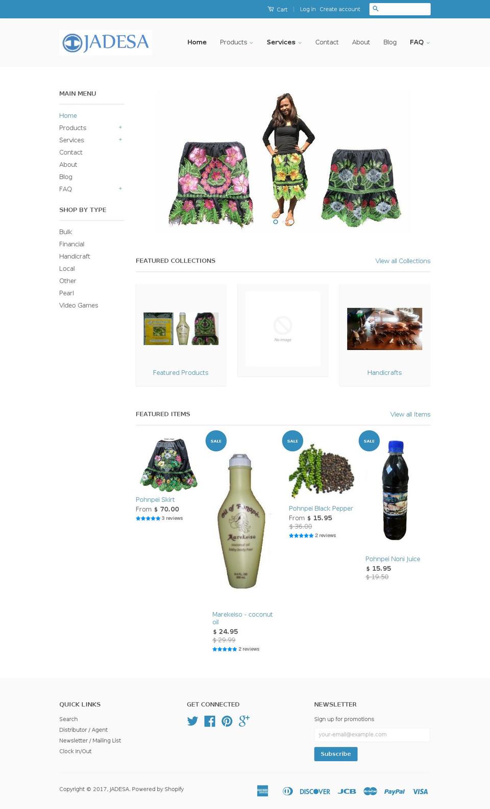 Design Slic Shopify theme site example myjadesa.com